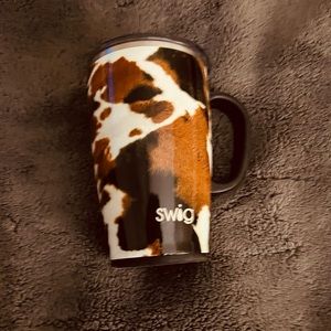 Swig coffee mug cow print